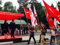 Gazimağusa’da Zafer Anıtı önünde ve İsmet İnönü Bulvarında tören düzenlendi