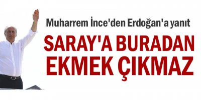 Saray'a buradan ekmek çıkmaz