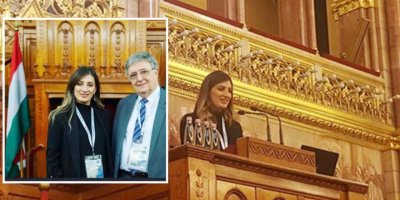 Kıbrıslı Türk Bilim İnsanı Budapeşte Parlamentosunda konuştu