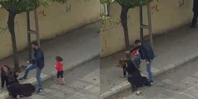 Gaziantep'te eşini sokak ortasında darp eden koca: İlk kez vurdum