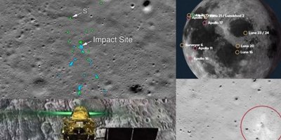 Hindistan'ın ay yüzeyindeki kayıp modülü vikram'ın enkazı bulundu