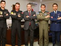 Dışişleri Bakanı Ertuğruloğlu Solotürk Pilotlarını kabul etti