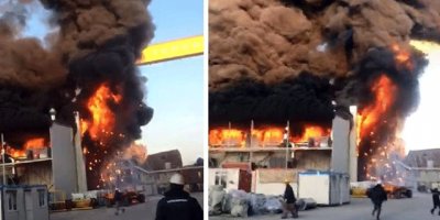 Yalova'da tersanede yangın