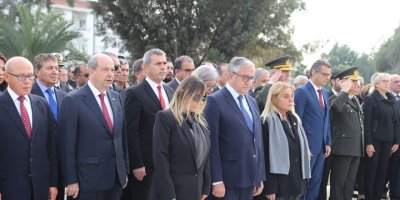 Kurucu Cumhurbaşkanı Denktaş, 8’inci ölüm yıl dönümünde TMT Anıtı’nda törenle anıldı