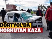 Traktör ikiye bölündü