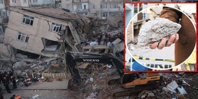 Uzmanlar açıkladı: Elazığ'da yıkılan binalar dere kumuyla yapılmış