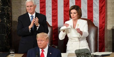 Trump'ın konuşmasına Pelosi damgası