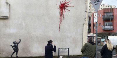 Banksy, Sevgililer Günü'nü pas geçmedi