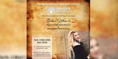 Zeytin ağacı eğitim ve yardımlaşma derneği, geliri kadın atölyesi’ne bağışlanacak bir konser düzenliyor