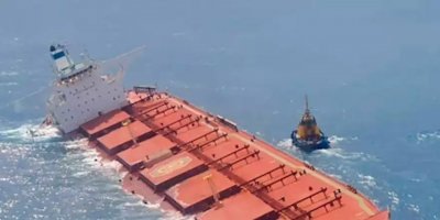 Brezilya kıyılarında karaya oturan gemide petrol sızıntısı tespit edildi