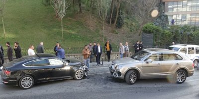 Yeni aldığı otomobille arkadaşının cipine çarptı