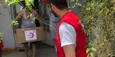 Türk Kızılay'dan KKTC'deki ihtiyaç sahibi ailelere gıda yardımı