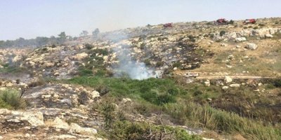 35 dönümlük makilik alan yandı