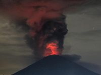 Bali Adası'nda Agung Yanardağı'ndaki Volkanik hareketlilik
