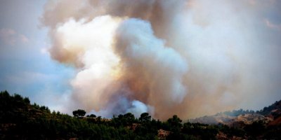 Aplıç geçiş noktası yakınlarında yangın