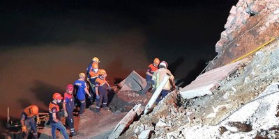 İstinat duvarı enkazında kaldığı sanılan kişiyi arama çalışmaları sona erdi