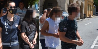 Yata yüzerek girdiler, olta ve para çaldılar