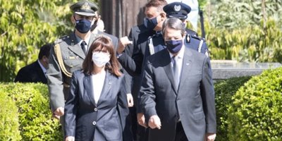 Yunanistan Cumhurbaşkanı Güney Kıbrıs’ta