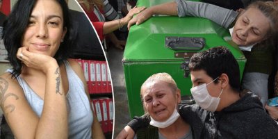 Eşinin bıçaklayarak öldürdüğü Bihter'in cenazesinde yürek yakan anlar!