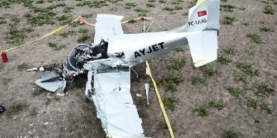 Düşen eğitim uçağının pilotu hayatını kaybetti