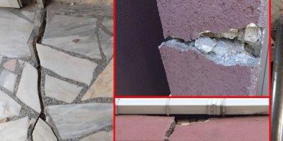 Edirne’de kolonları çatlayan 40 yıllık bina boşaltıldı