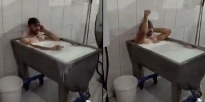 'Süt banyosu'na iki tutuklama