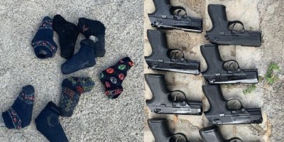 Çorap içerisinde silah sevkiyatı