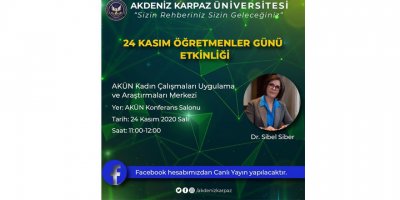 Akun “24 kasım öğretmenler günü etkinliği” düzenliyor