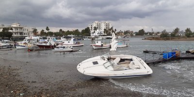 Gazimağusa sahilinde 4 tekne battı