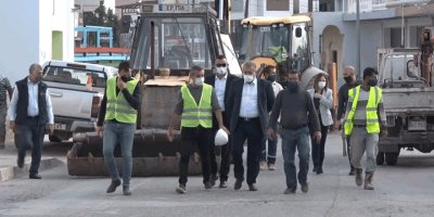 Gazimağusa Belediyesi alt yapı çalışmaları devam ediyor