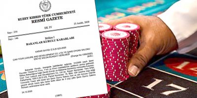 Azınlık Hükümeti'nin ilk icratı yeni casino (kumarhane) izni vermek oldu
