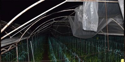 Antalya’da hortum seraları vurdu