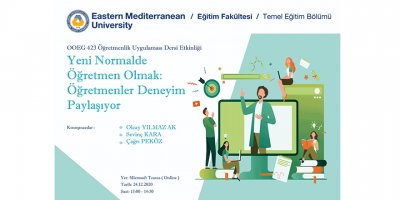 “Yeni normalde öğretmen olmak” konulu çevrim içi  söyleşi gerçekleşti