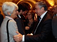 Akıncı, Güney Kıbrıs’ta Dimitriadis ile ilgili kitap tanıtımına katıldı