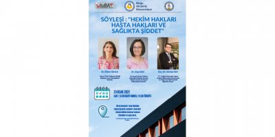DAÜ’den “Hekim hakları, hasta hakları ve sağlıkta şiddet” konulu çevrim içi söyleşi