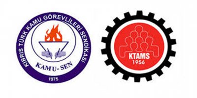 KTAMS VE KAMU-SEN Lefkoşa Vergi Dairesi’nde grev yapıyor