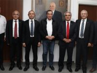 Denktaş, Türkiye ve K. T. İnşaat Mühendisleri Odalarını kabul etti