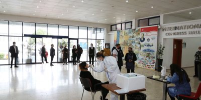 GAÜ akademik ve idari personoline PCR testi yapıldı