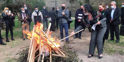 Nevruz ateşi Lefkoşa'da yakıldı