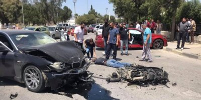 Fuar Kavşağında feci kaza