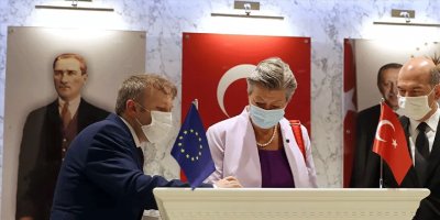 Bakan Soylu, AB heyetiyle görüştü