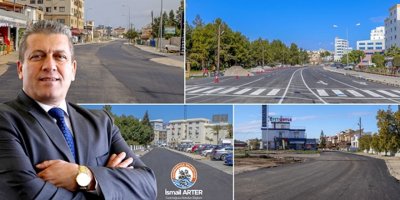 Gazimağusa Belediyesi asfalt çalışmalarını tamamladı