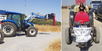 Hayvan üreticileri sokakta