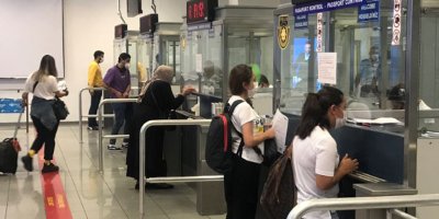 Ercan Havalimanında maske takma zorunluluğu getirildi