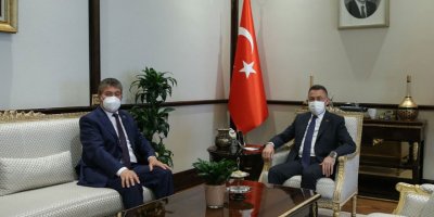 Bakan Üstel, Fuat Oktay ile görüştü