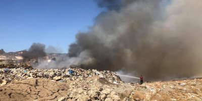 Güngör çöplüğünde yangın!