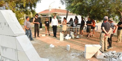 Taşkınköy parkı için heykellerin yapımı devam ediyor