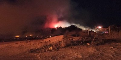 Karpaz'da korkutan yangın