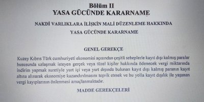 Hükümet kara parayı mı aklayacak?