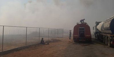 Güvercinlik mandıralar bölgesinde yangın çıktı